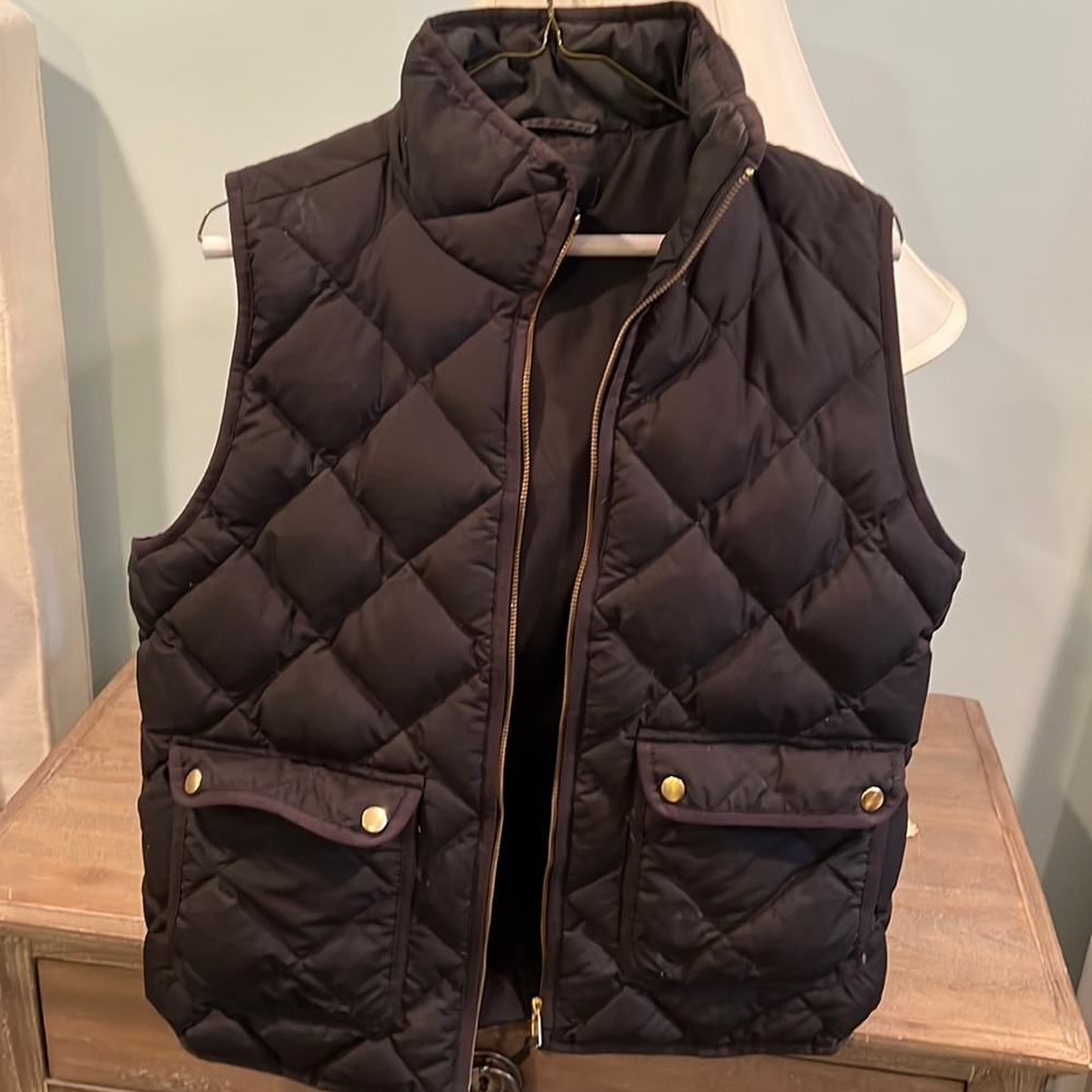 Jcrew black vest size medium